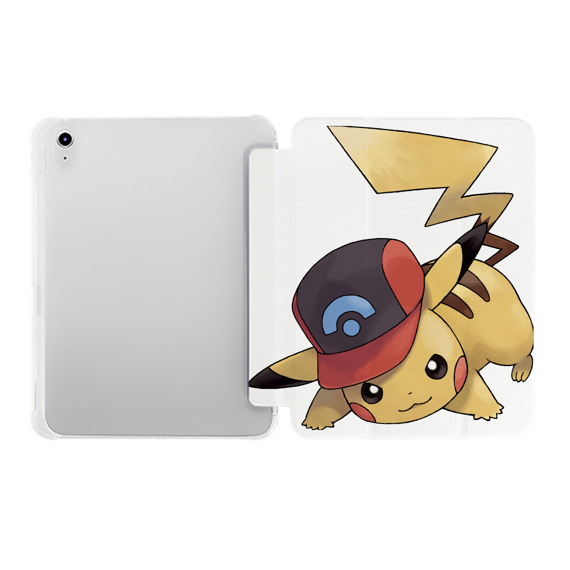 （画像用） ポケットモンスター Pokémon IPad ケース ペン収納付き 三つ折りスタンド PUレザー×シリコン 対応機種9.5/10.5/10.9インチ